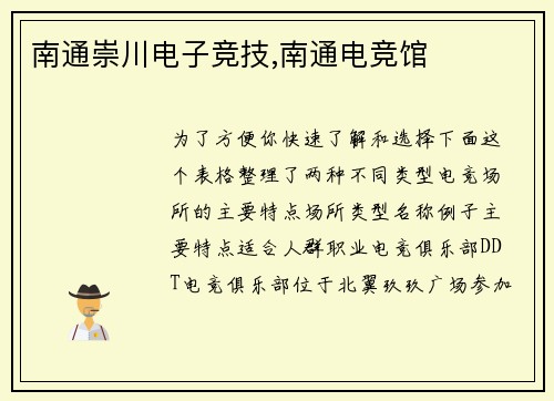 南通崇川电子竞技,南通电竞馆